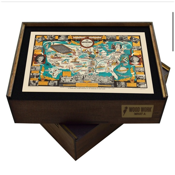 Wooden Puzzles | The Adventures of mark Twain Wooden Puzzle 300 cs. 15.7x23.6 in - Picture 1 of 8